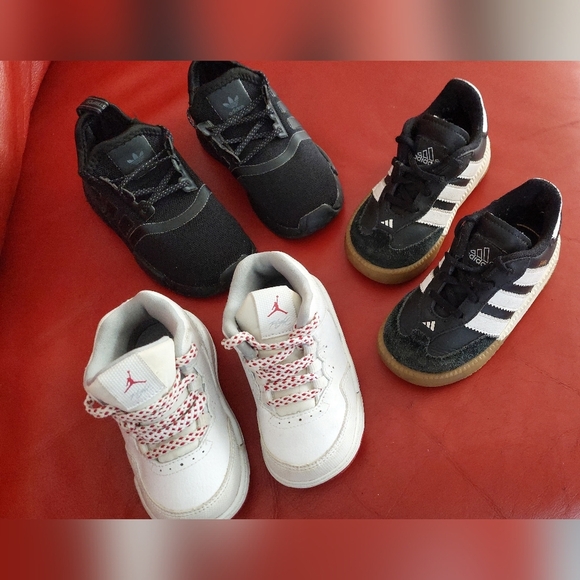 adidas Other - Lot Of 3 Kids Sneakers Sz 5,6,7 Jordans Adidas Shoes ( Bag C)